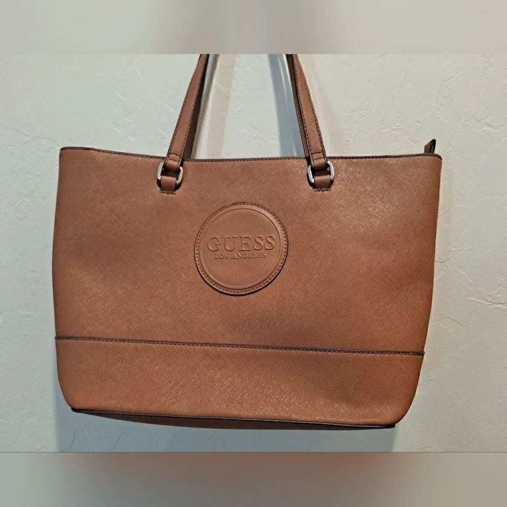 Guess Rothenberg Tote Color Cognac EUC Clean!